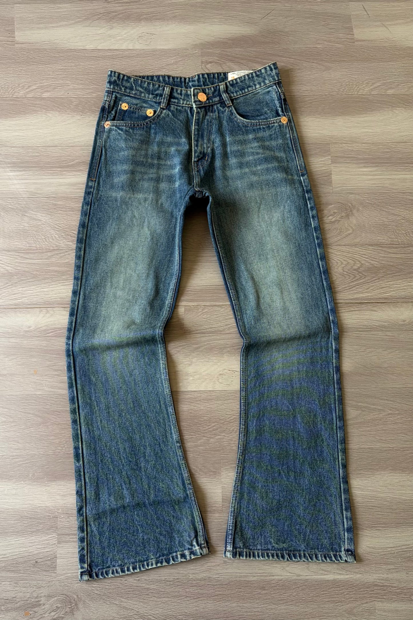Vintage Blue Slim Bootcut