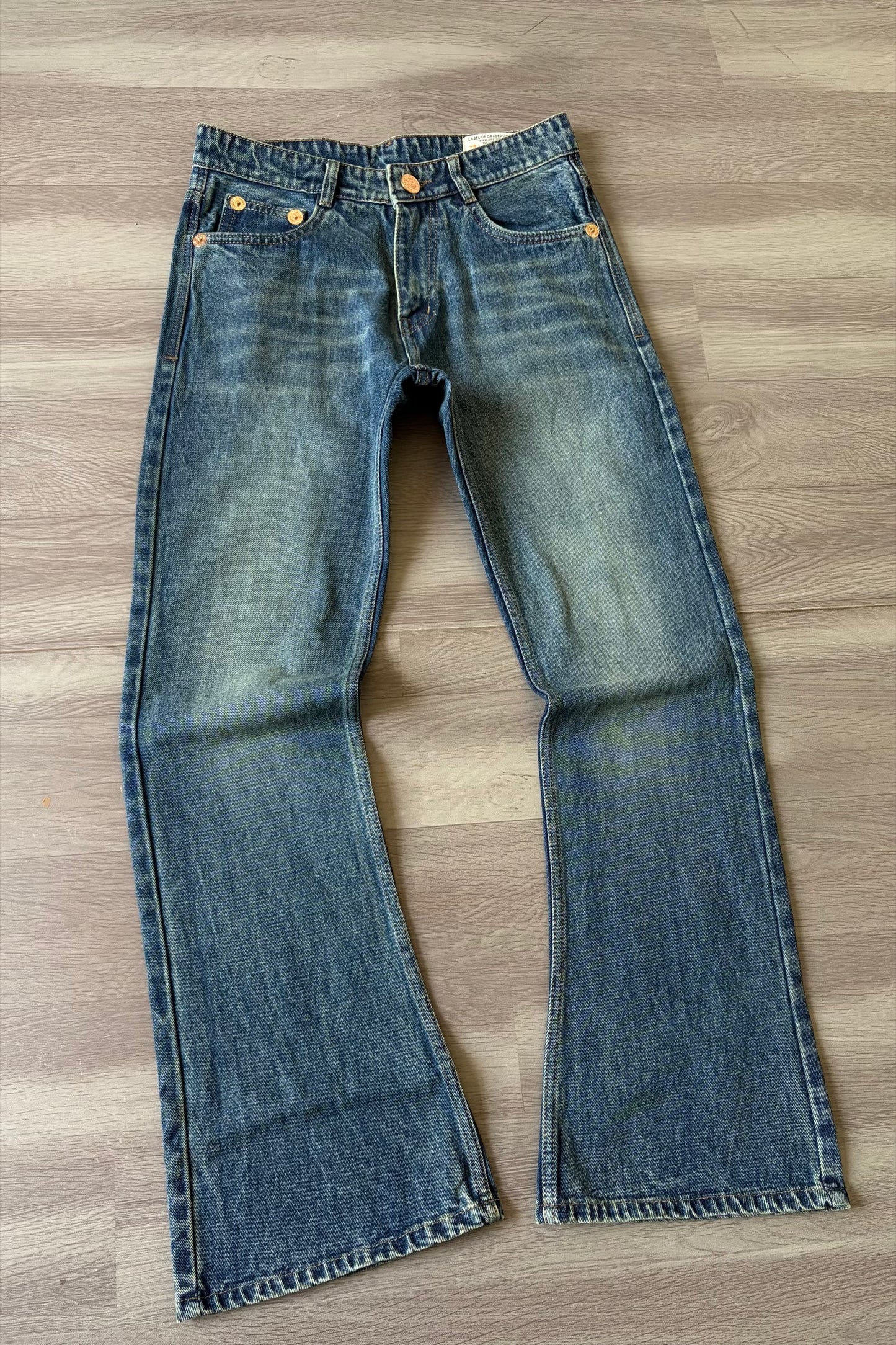 Vintage Blue Slim Bootcut