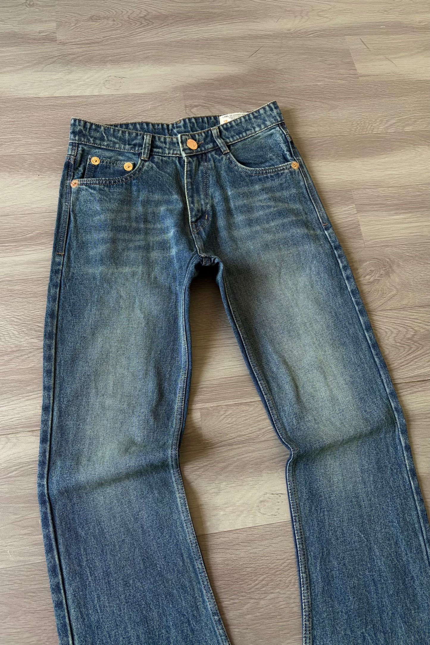 Vintage Blue Slim Bootcut