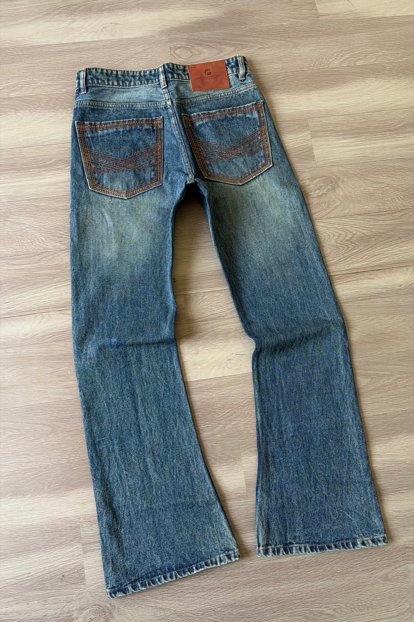 Vintage Blue Slim Bootcut
