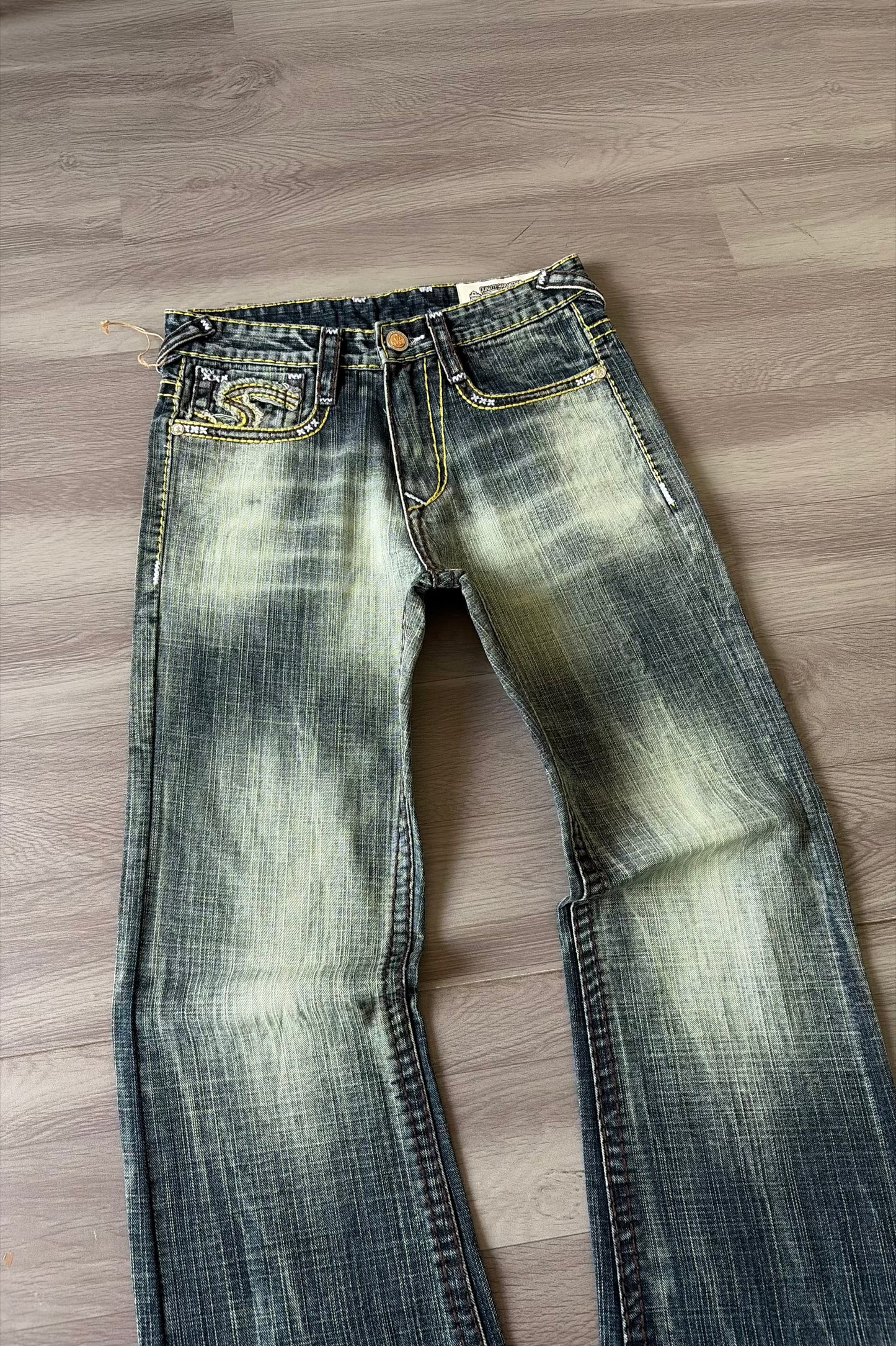 Burnt Script Vintage Wash Bootcut