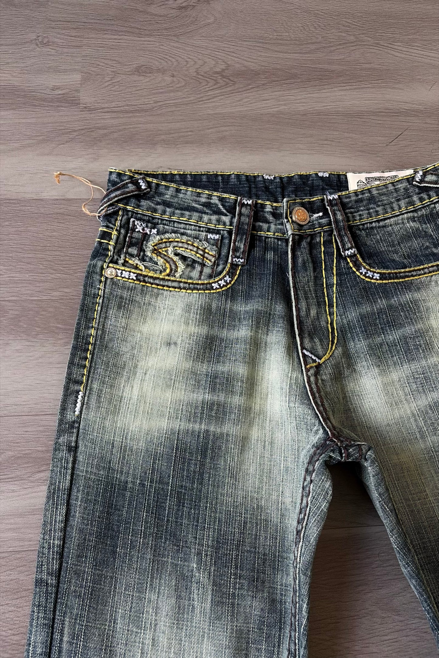 Burnt Script Vintage Wash Bootcut