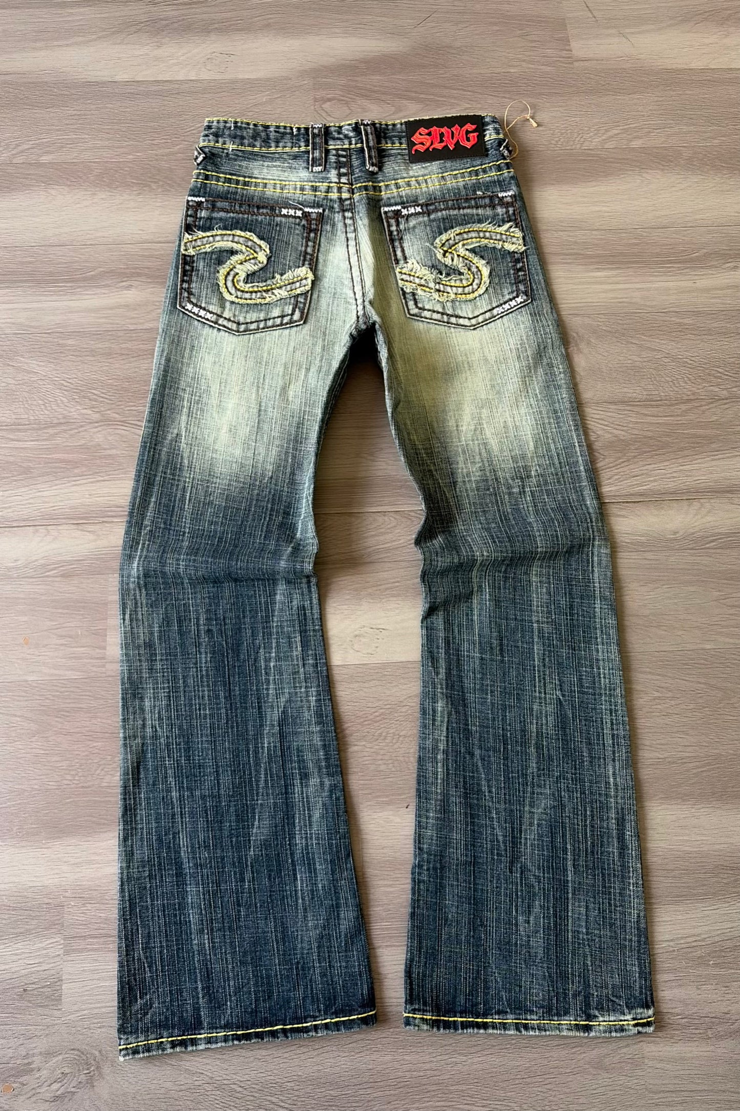 Burnt Script Vintage Wash Bootcut
