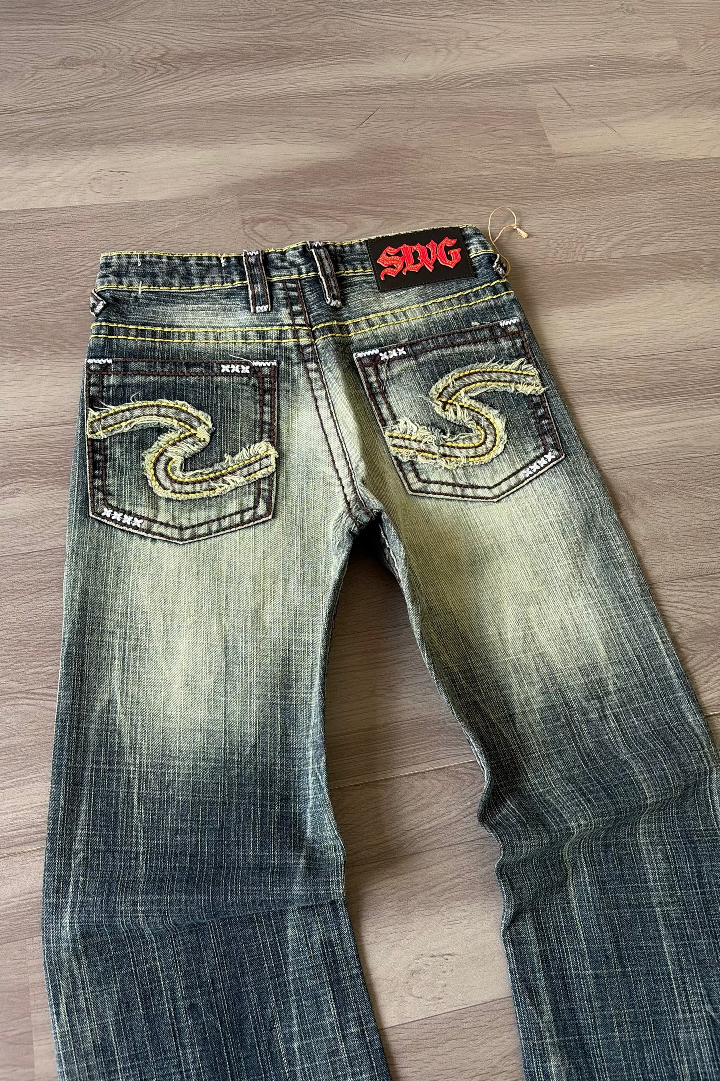Burnt Script Vintage Wash Bootcut