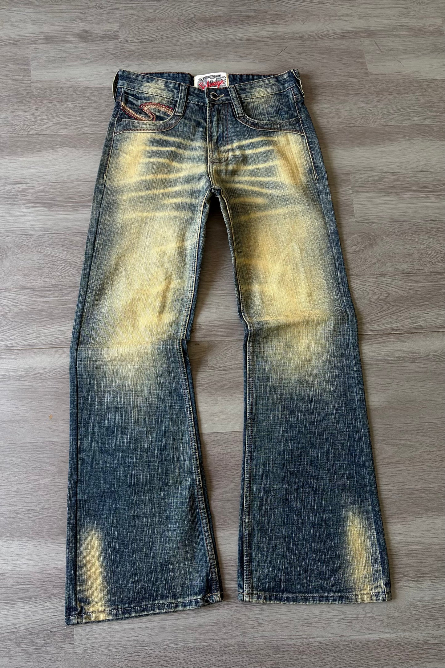 Burnt Amber Faded Bootcut