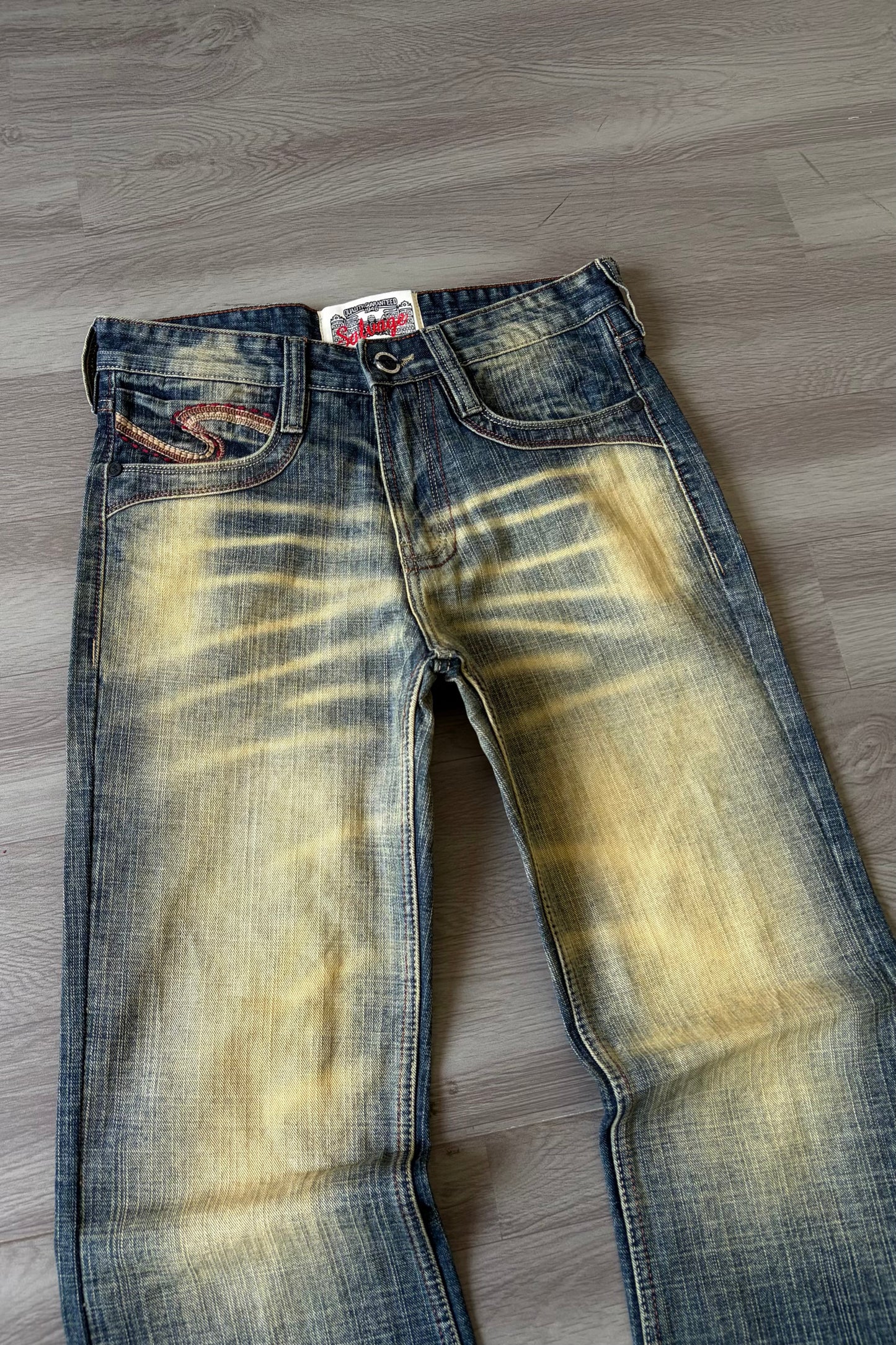 Burnt Amber Faded Bootcut