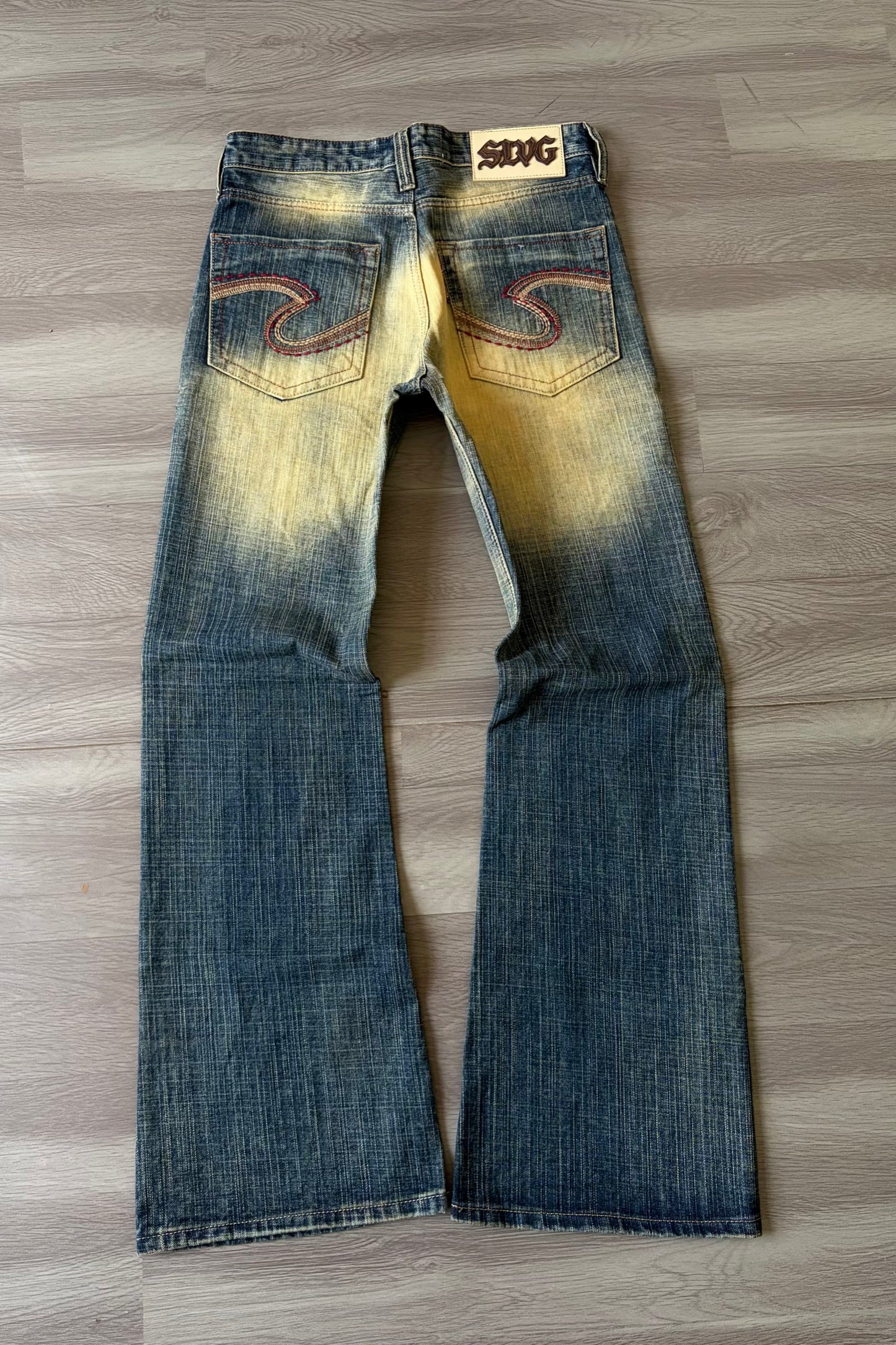 Burnt Amber Faded Bootcut