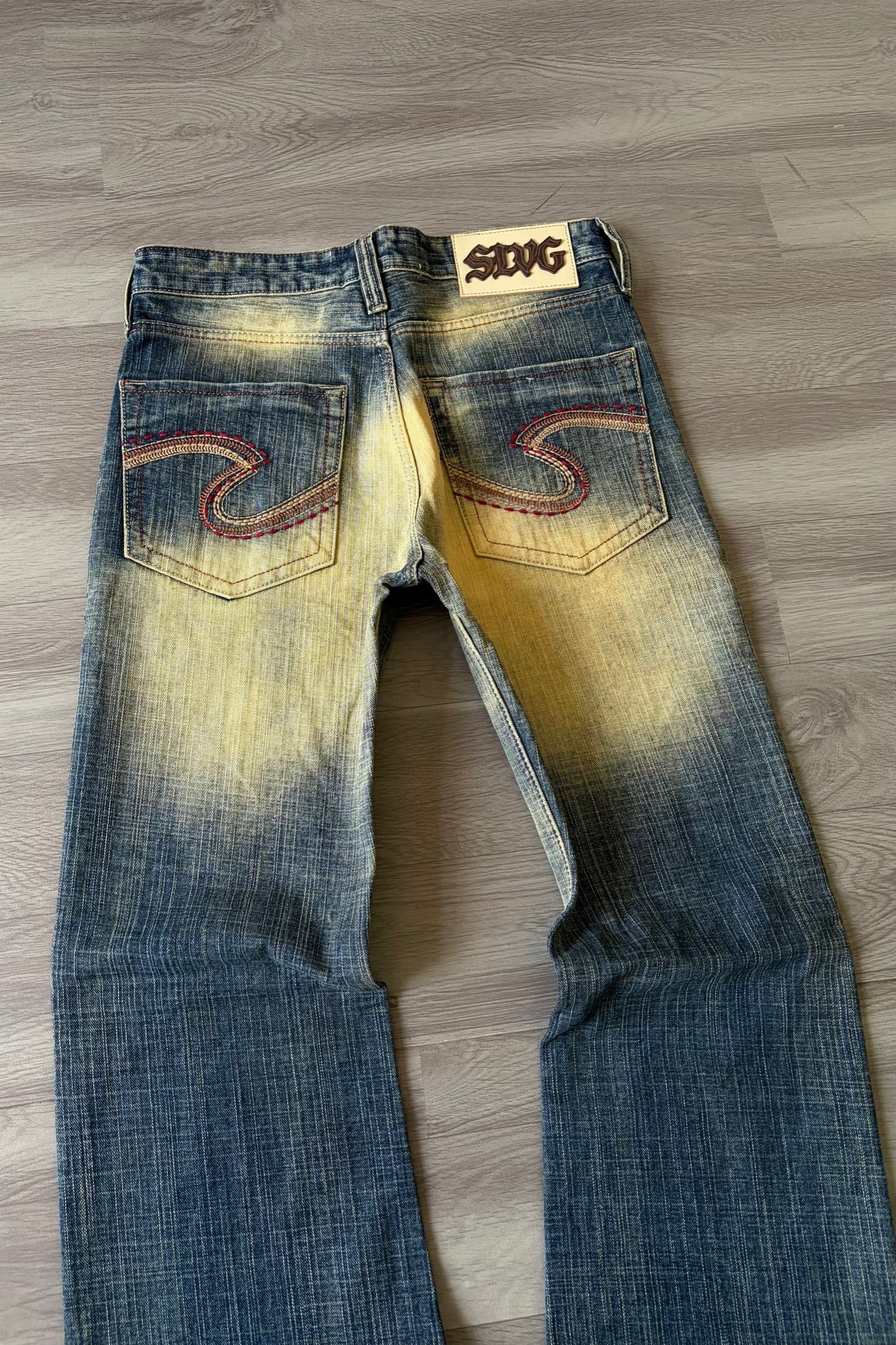 Burnt Amber Faded Bootcut