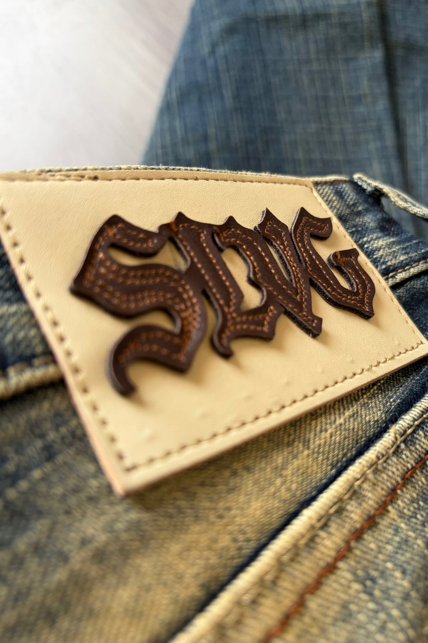 Burnt Amber Faded Bootcut