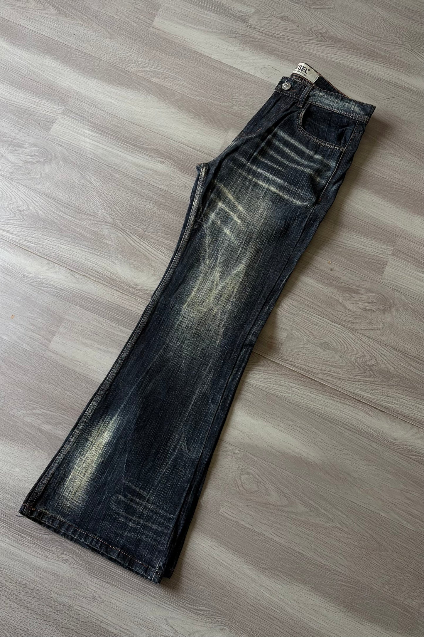 Vintage Dark Tabacco Fade Bootcut