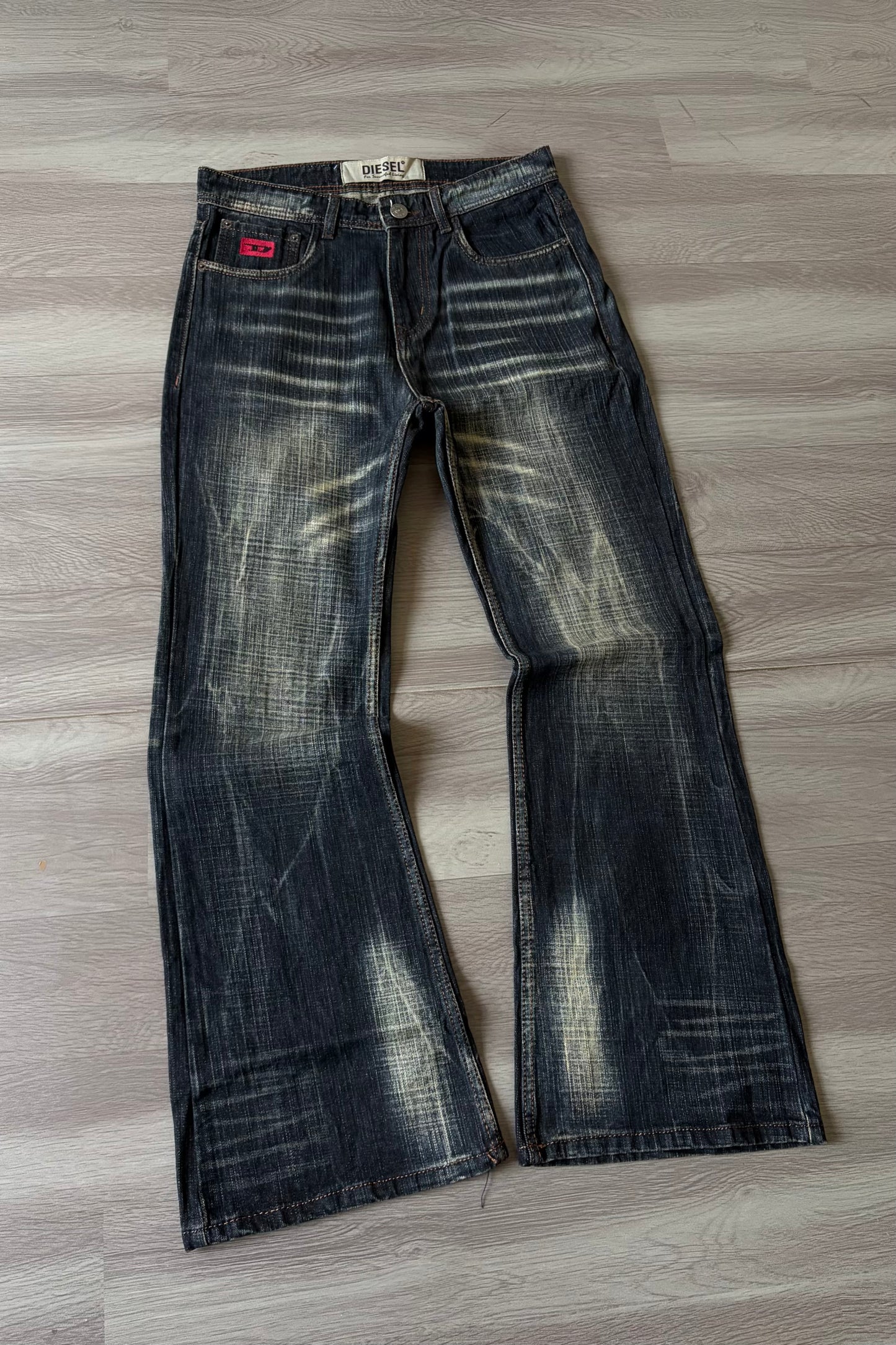 Vintage Dark Tabacco Fade Bootcut