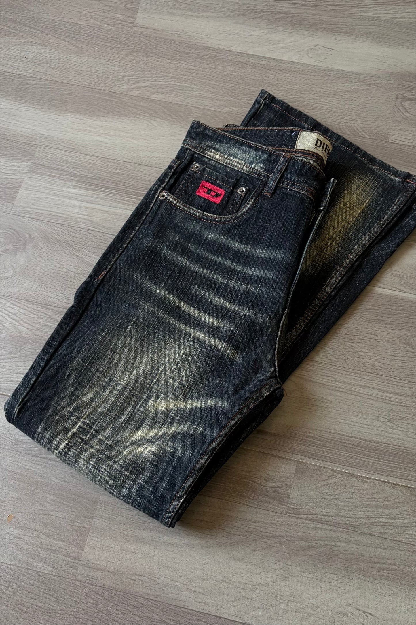 Vintage Dark Tabacco Fade Bootcut
