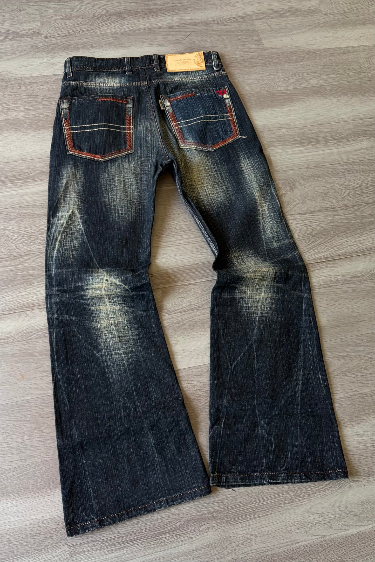 Vintage Dark Tabacco Fade Bootcut