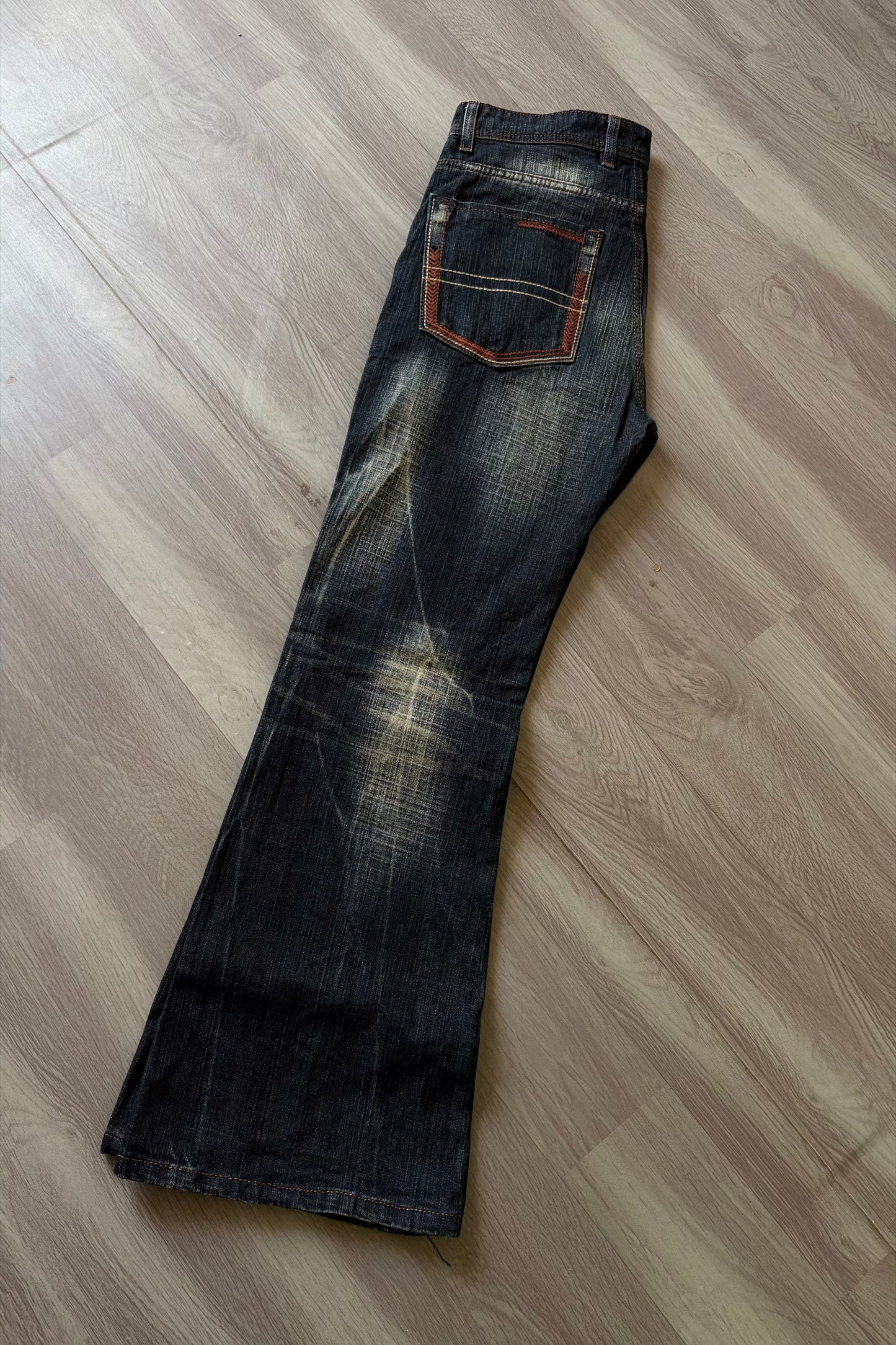 Vintage Dark Tabacco Fade Bootcut