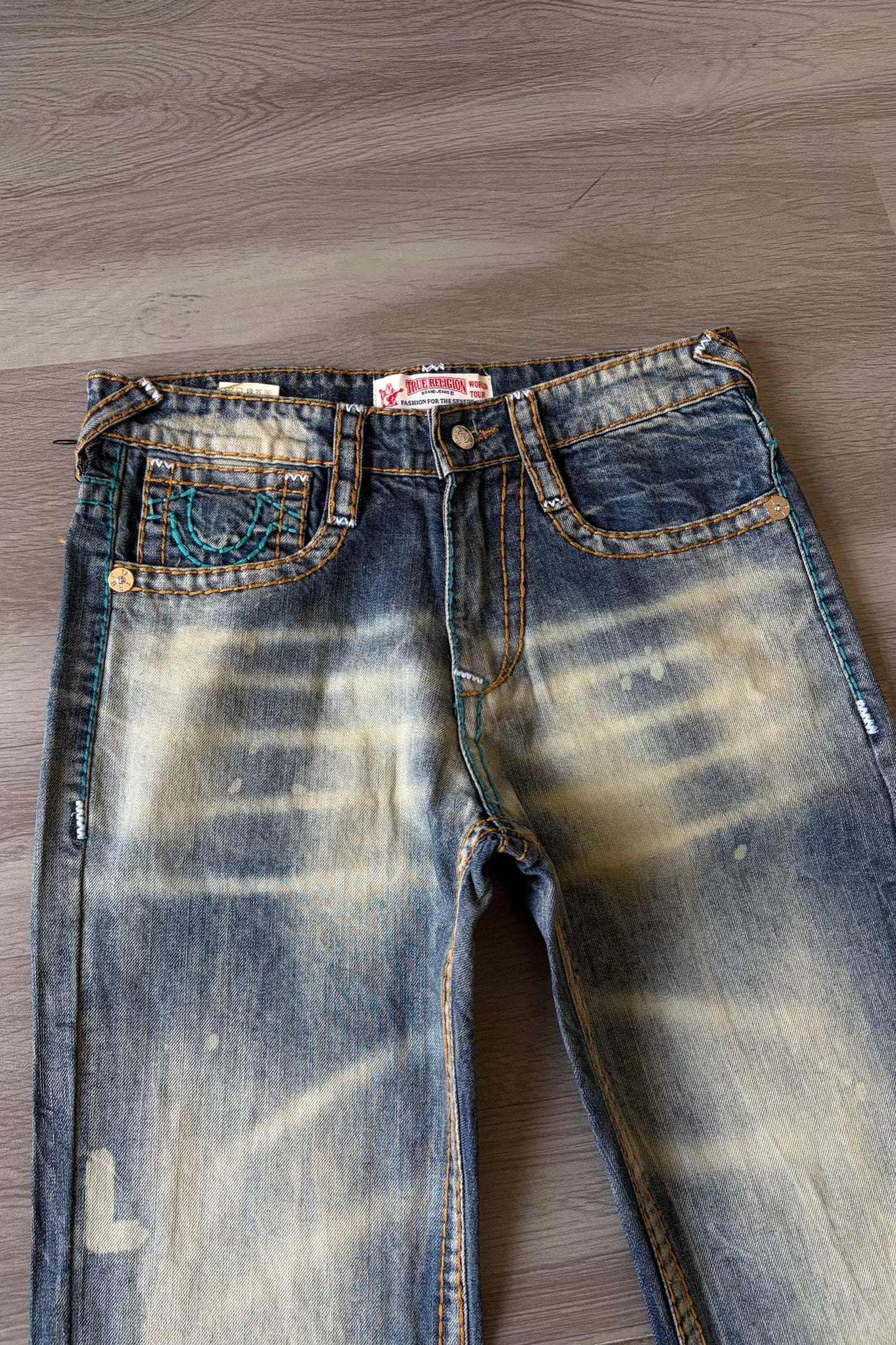 Dual Thread Dust Washed Bootcut