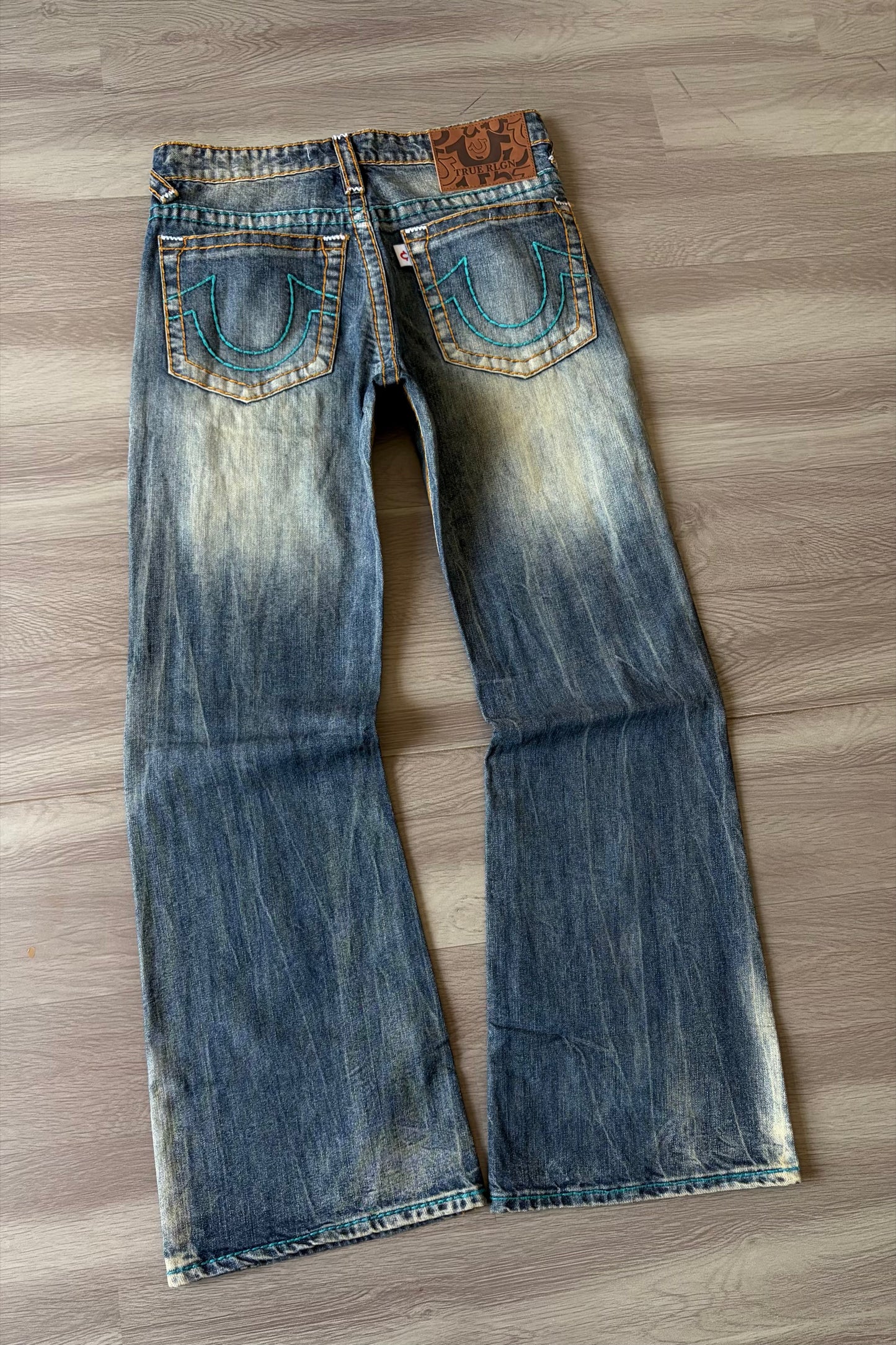 Dual Thread Dust Washed Bootcut