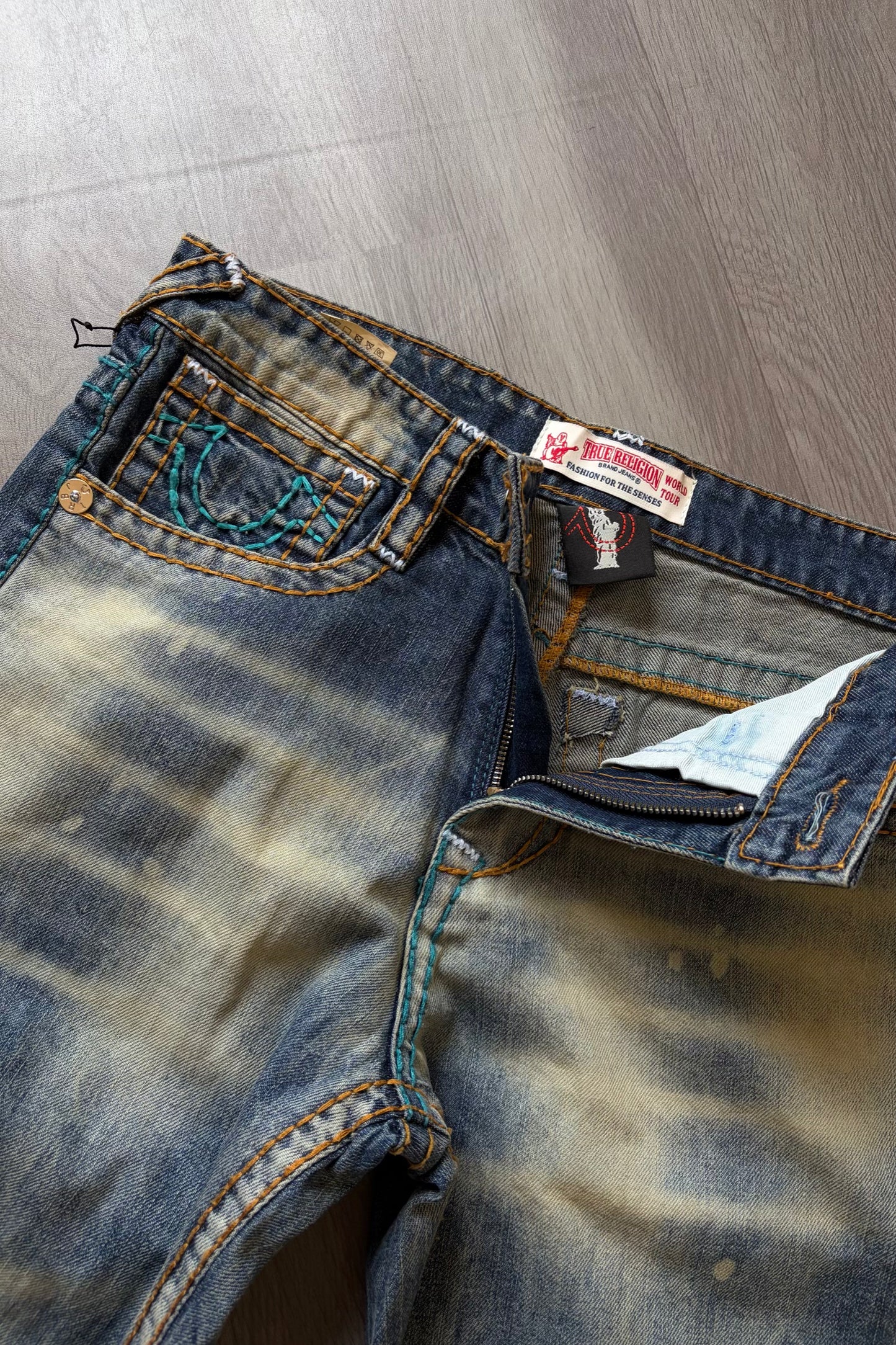 Dual Thread Dust Washed Bootcut